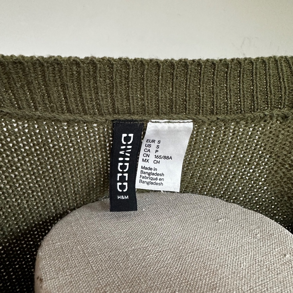 Divided Brand Crew neck green knit sweater | Size S - Picture 4 of 4